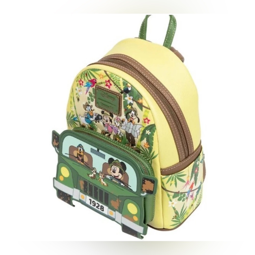 Loungefly Disney rare & sold out Mickey & Friends Jungle Safari Backpack - Picture 4 of 11